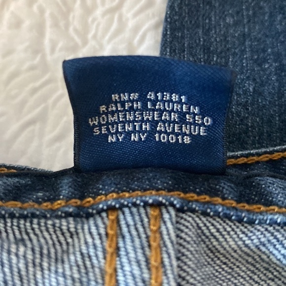 RALPH LAUREN SPORT Blue Label Straight Leg High Rise Jeans - Picture 8 of 10